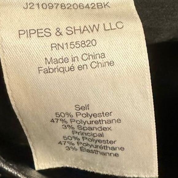 Veronica Beard Ryleigh Faux Leather Pants High Waist Slim Straight Black Size 23 - Picture 5 of 9